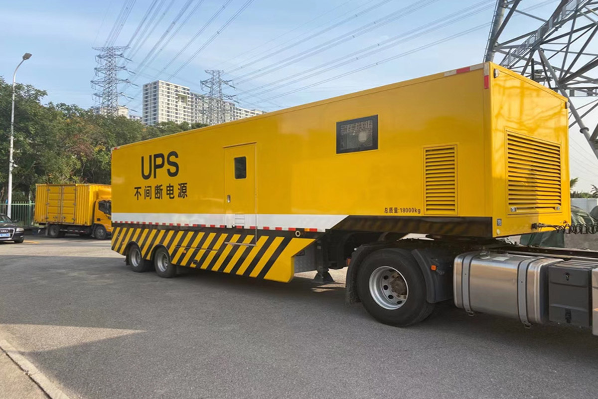 东胜发电机租赁施工现场